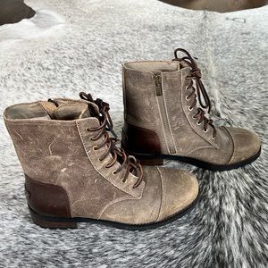 Ugg Sherpa Lined Combat Boots